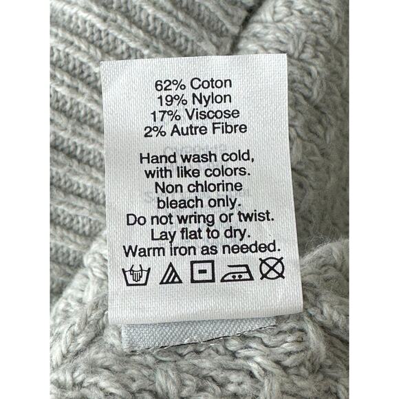 Madewell Sweater Women XXS Gray Landmark Texture Zipper Knit Minimalist‎ Staple - Picture 8 of 8